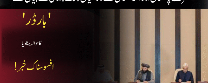 قطر نے پاکستان اور افغانستان کے درمیان جنگ بندی کے بیان سے “سرحد” کا لفظ ہٹا دی